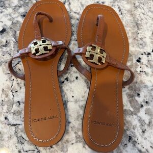 Tory Burch Tan Leather Sandals